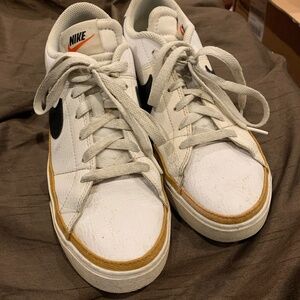 Nike Court Legacy Sneakers Black White Tan